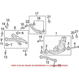 Audi Suspension Control Arm - Rear Driver Side 8K0505311J